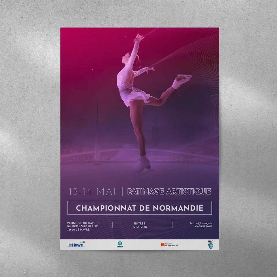 Photographie Graphisme - Mock up patinage 1